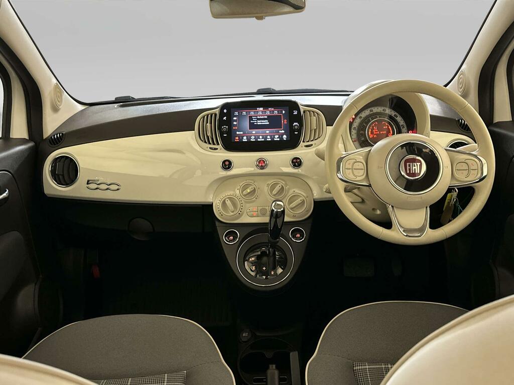 Fiat 500 1.2 Lounge Hatchback Dualogic Euro 6 S BX69WEC White #2