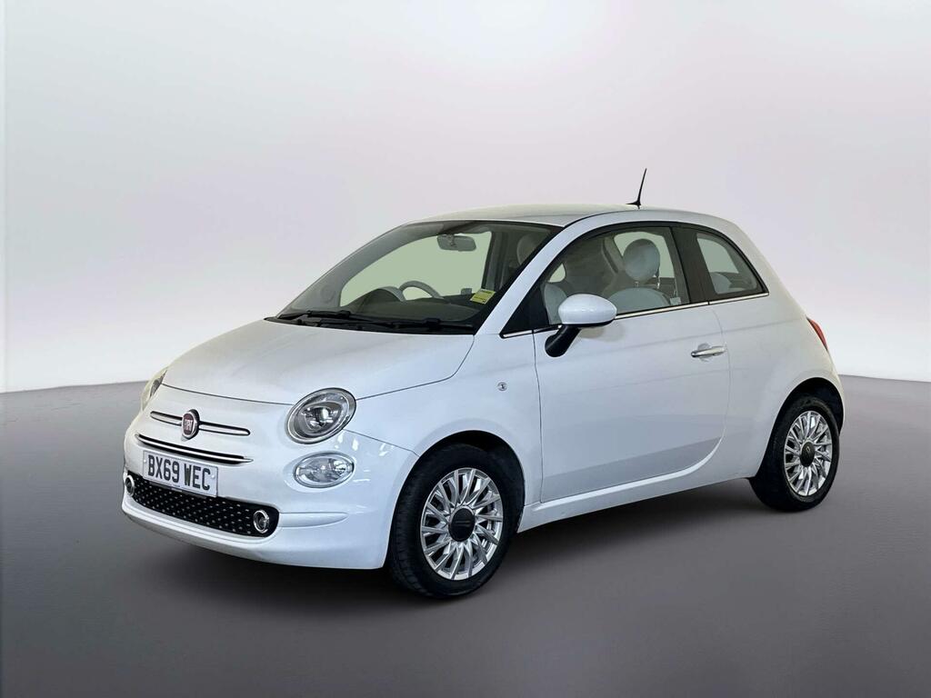 Fiat 500 1.2 Lounge Hatchback Dualogic Euro 6 S BX69WEC White #4
