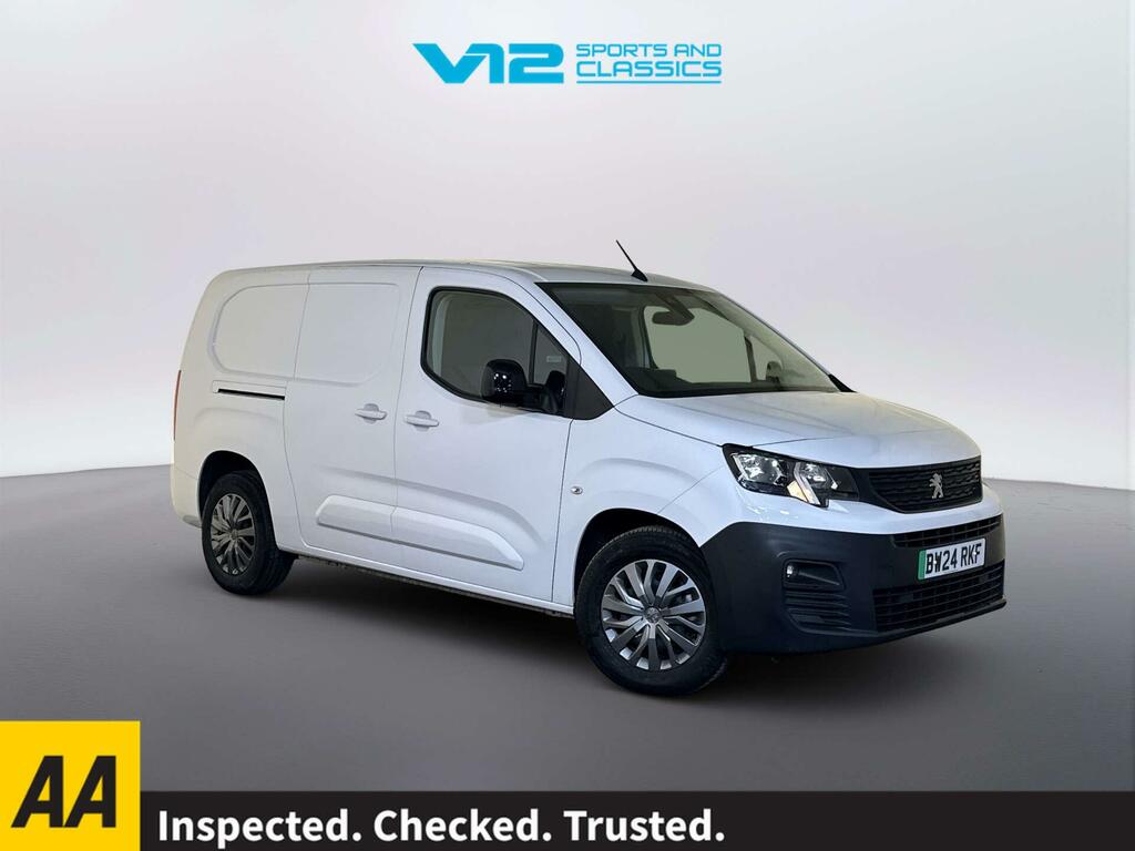 Peugeot E-Partner 750 50Kwh Asphalt Premium Long Panel Van 6Dr Ele White