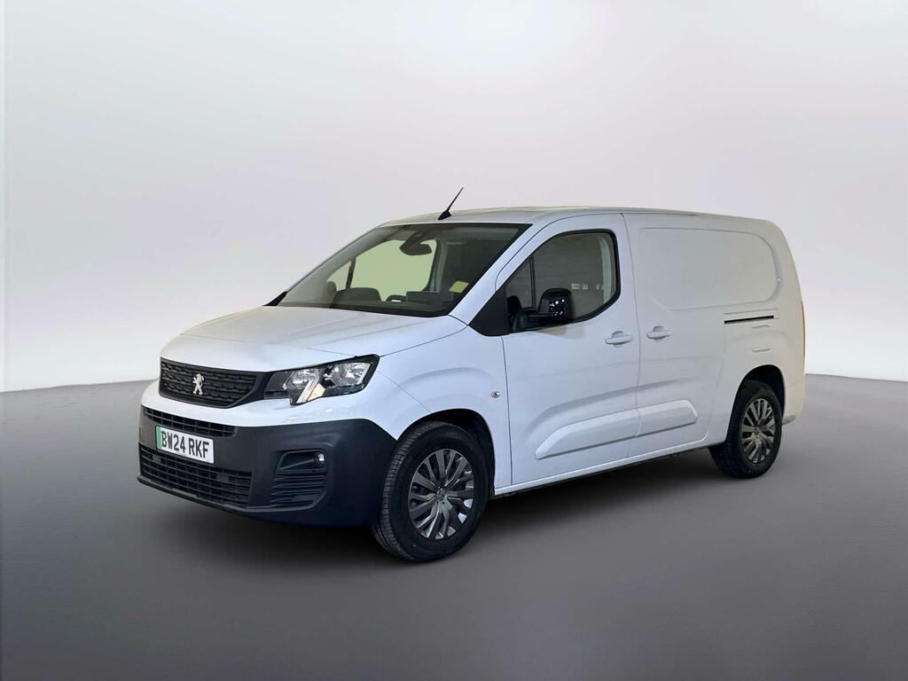 Peugeot E-Partner 750 50Kwh Asphalt Premium Long Panel Van 6Dr Ele White #4