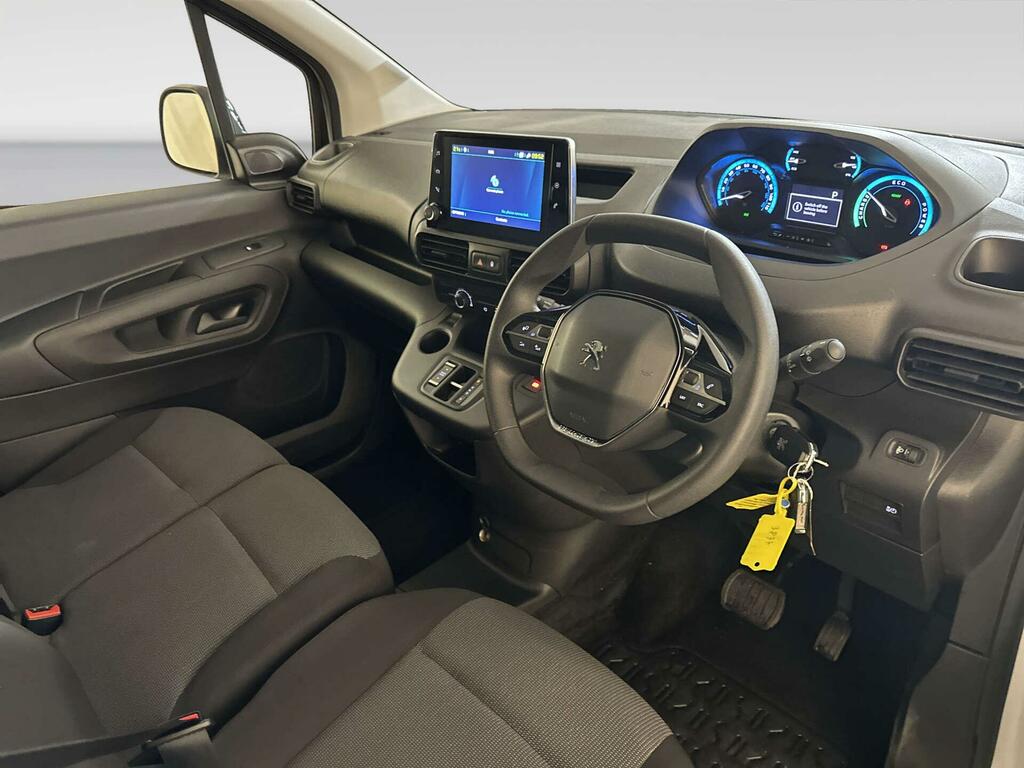 Peugeot E-Partner 750 50Kwh Asphalt Premium Long Panel Van 6Dr Ele White #2