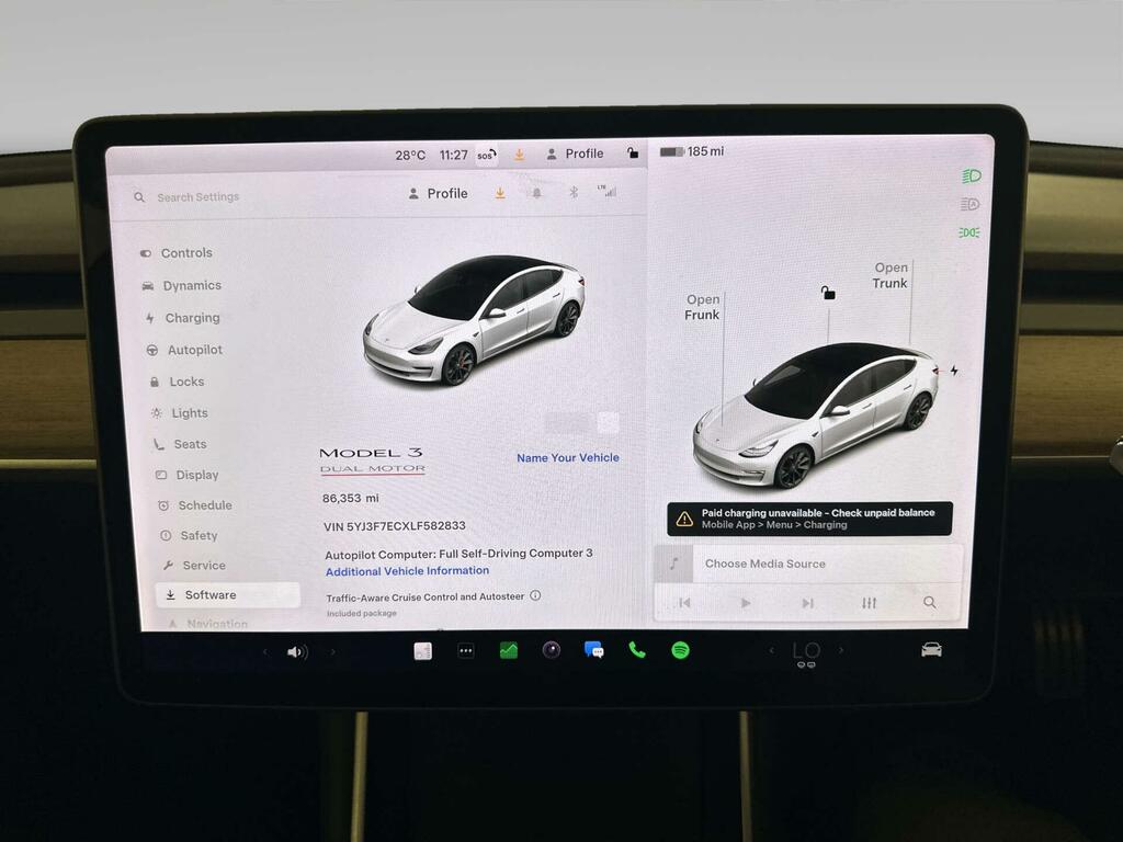 Tesla Model 3 0L Long Range Awd 302 Bhp White #20
