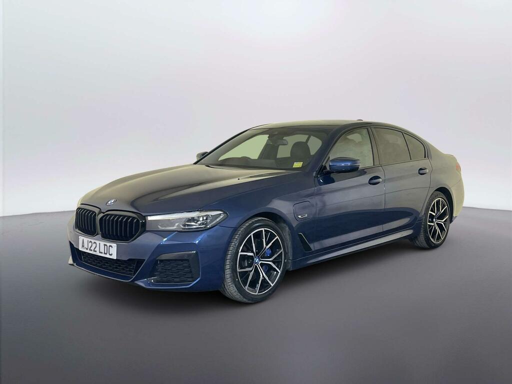BMW 5 Series 2.0 530E 12Kwh M Sport Saloon Plug-in H Blue #4