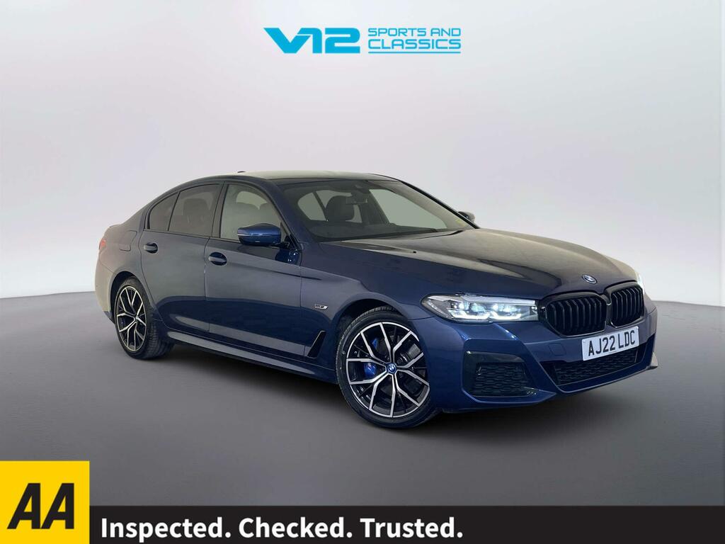 BMW 5 Series 2.0 530E 12Kwh M Sport Saloon Plug-in H Blue