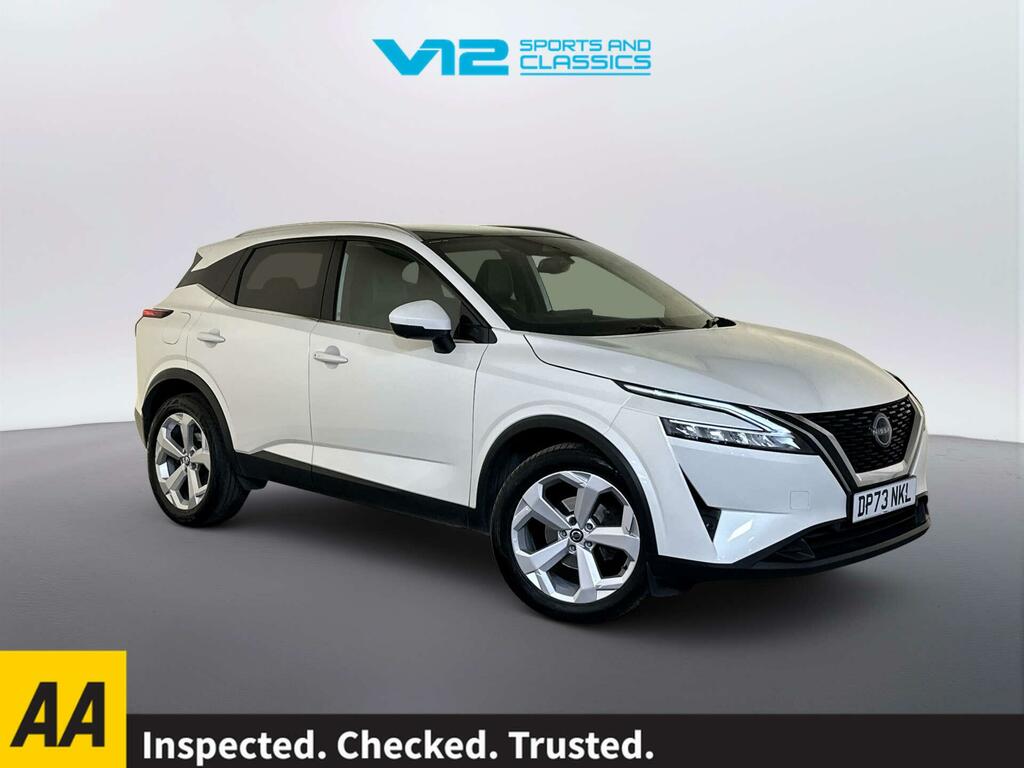 Nissan Qashqai 1.3 Dig-t Mhev Tekna Suv Hybrid Xtron E White