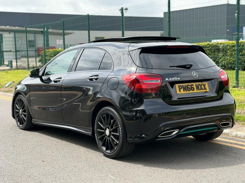 Mercedes-Benz A Class Hatchback 2.1 A220d Motorsport Edition Premium 7 PN66NXX Black #4