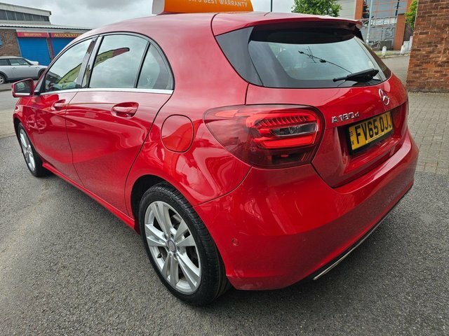 Mercedes-Benz A Class 2015 1.5 A180d Sport Executive Hatchback Die FV65OJJ Red #3