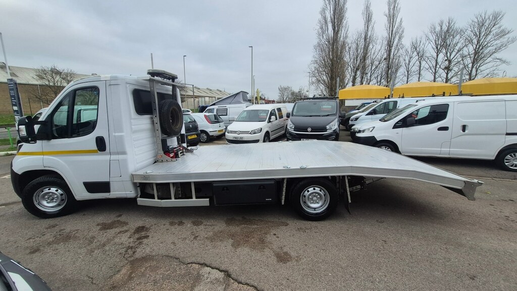 Peugeot Boxer Recovery Truck. Car Transporter NX71AXW White #4