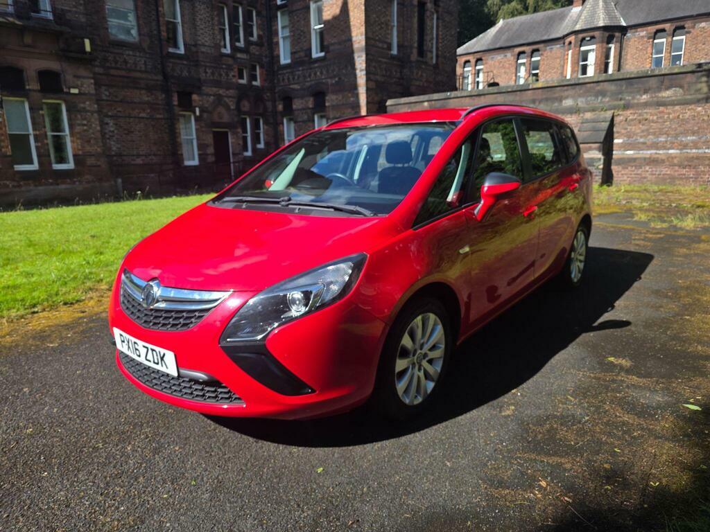 Vauxhall Zafira Tourer 1.4I Turbo Design Euro 6 PX16ZDK Red #3
