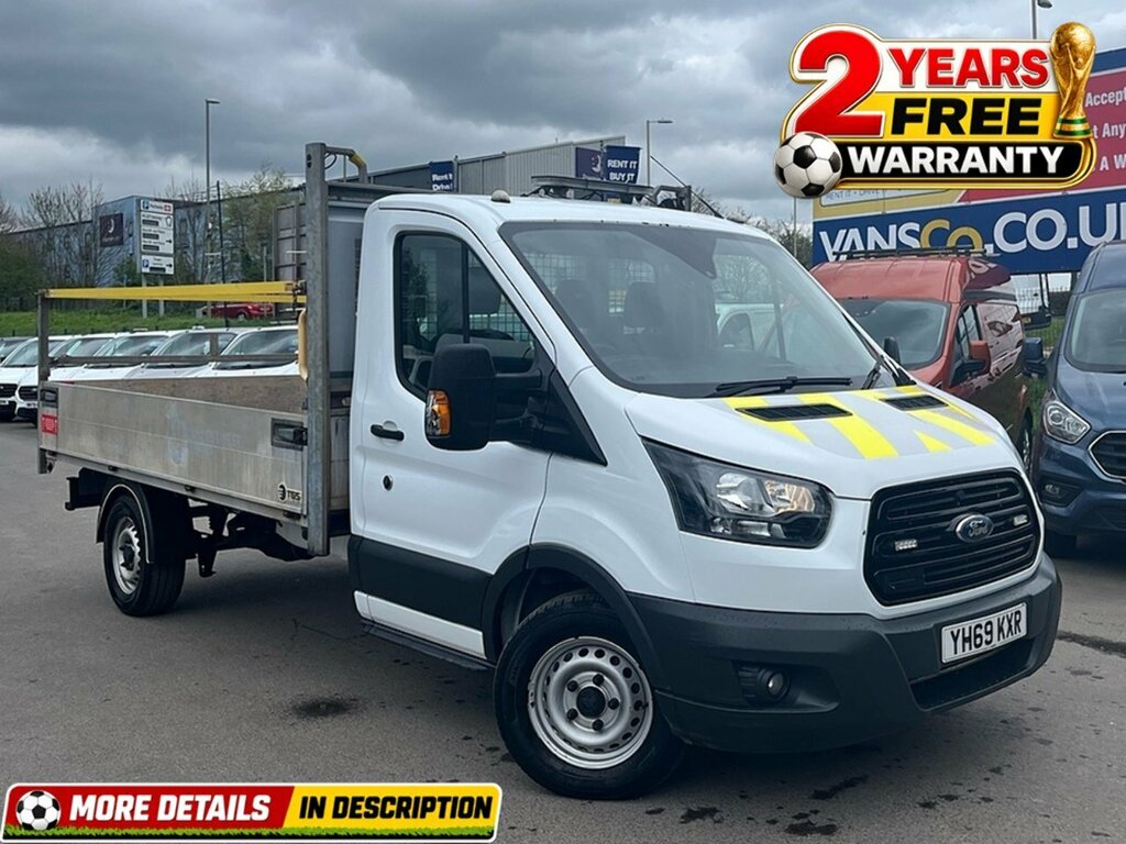 Ford Transit Custom 2.0 350 Ecoblue Chassis Cab Rwd YH69KXR White