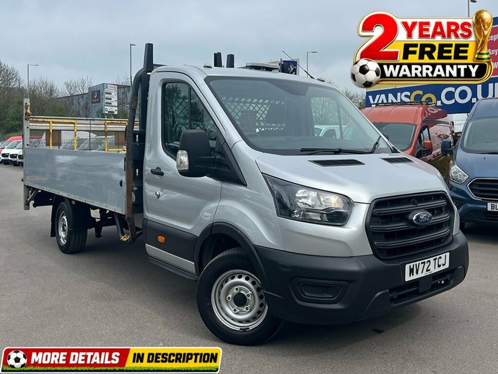 Ford Transit Custom 350 Ecoblue Leader Dropside 2.0 2.0 WV72TCJ Silver
