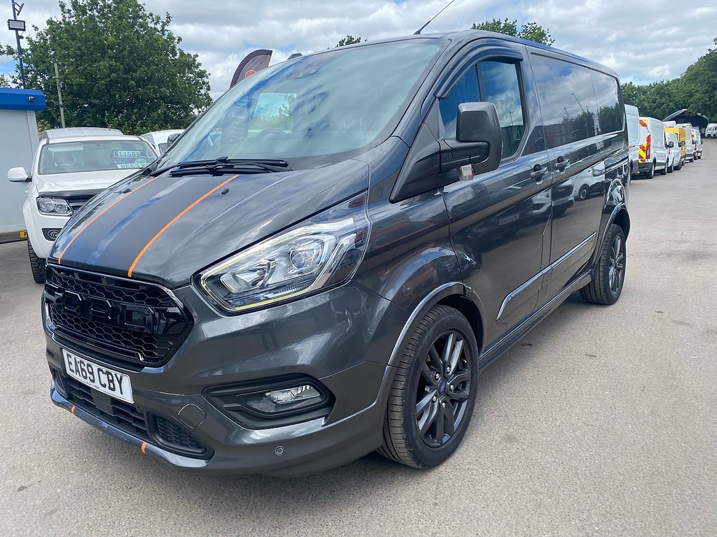 Ford Transit Custom 2.0 290 Ecoblue Sport Panel Van L1 EA69CBY Grey #3