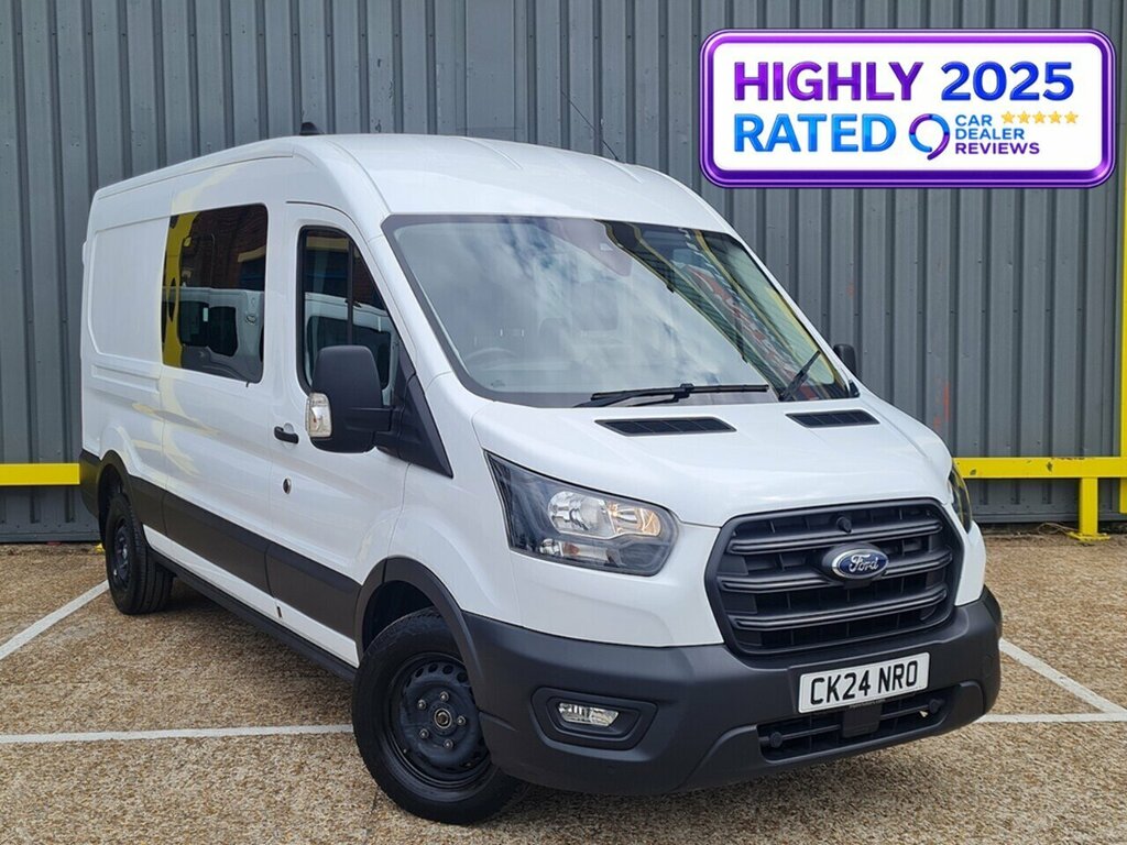 Ford Transit Custom 2.0 350 Ecoblue Trend Crew Van Double Cab Dies White