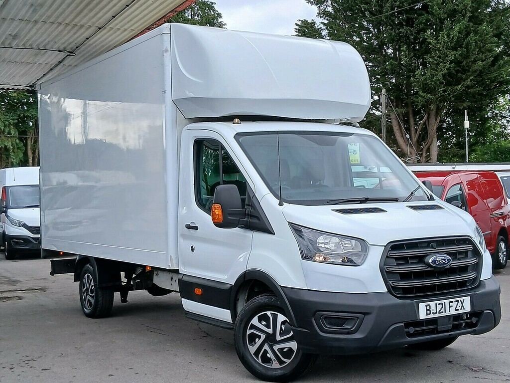 Ford Transit Custom 2.0 350 Ecoblue Hd Leader Chassis Cab M BJ21FZX White