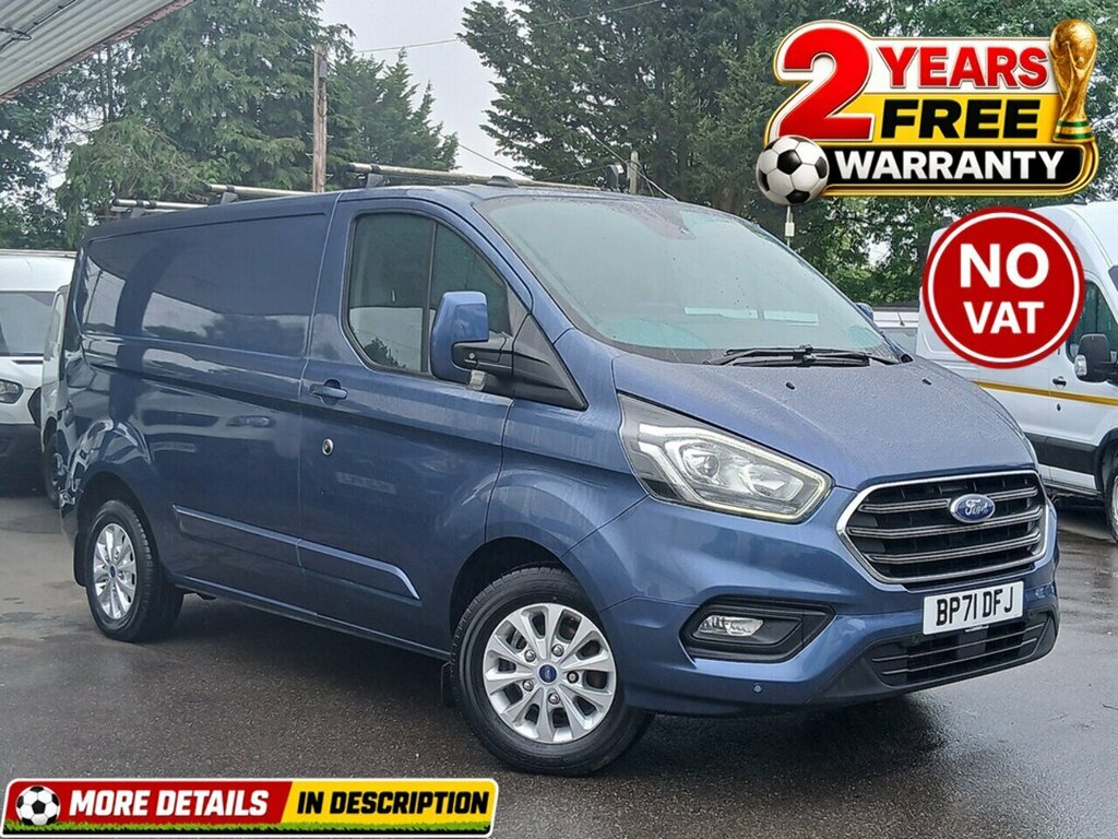 Ford Transit Custom 2.0 300 Ecoblue Limited Panel Van Manua Blue