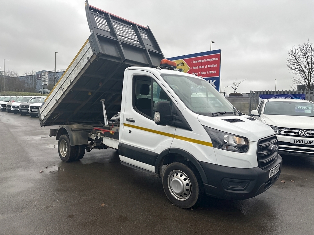 Ford Transit Custom 350 Ecoblue Leader 2.0 Tipper White #2
