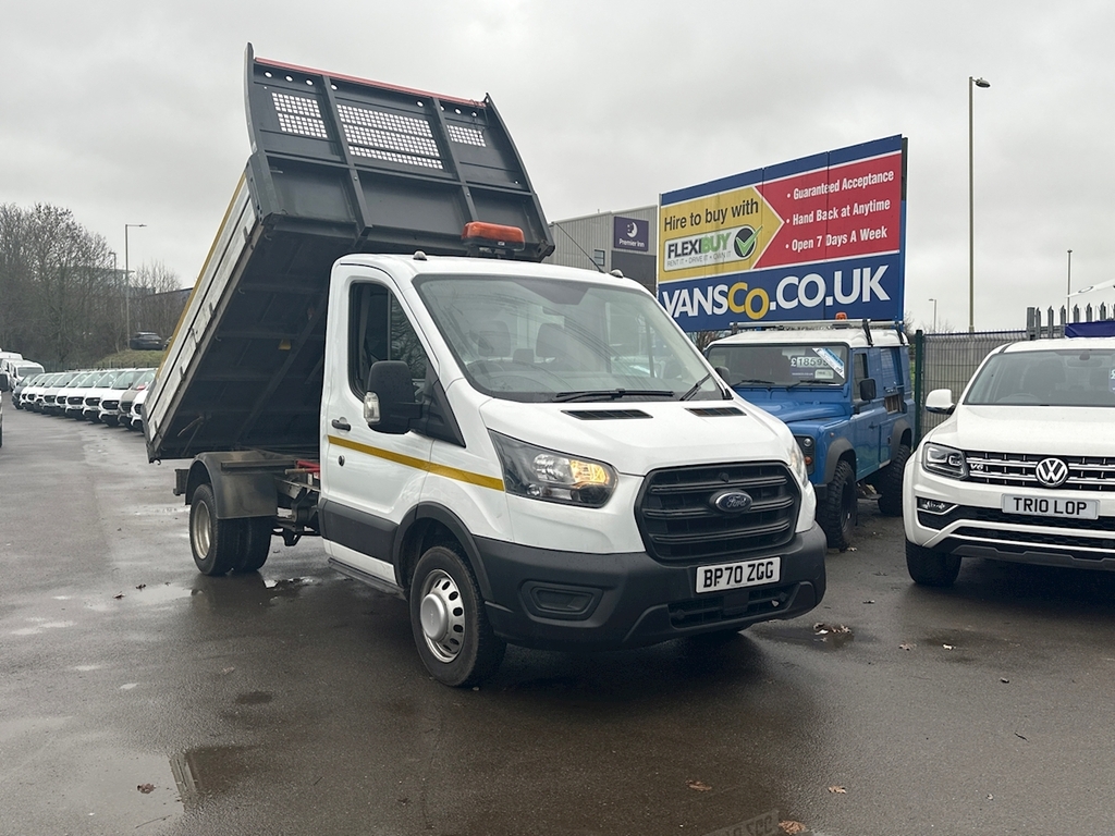 Ford Transit Custom 350 Ecoblue Leader 2.0 Tipper White