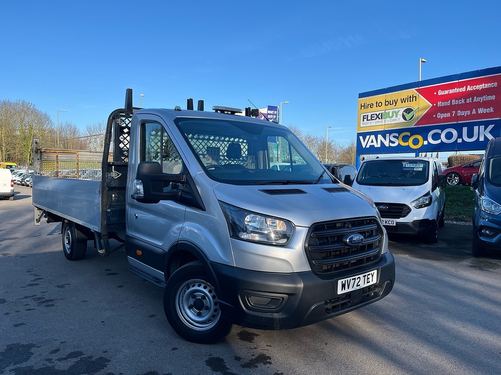 Ford Transit Custom 2.0 350 Ecoblue Hd Leader Chassis Cab M WV72TEY Silver