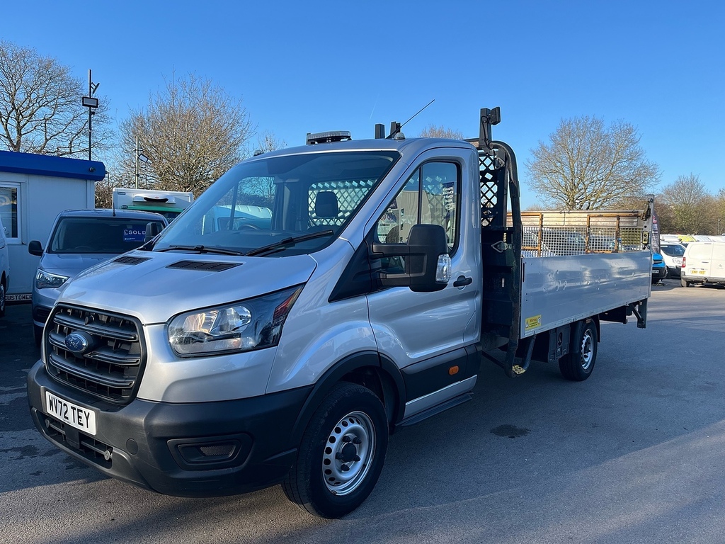 Ford Transit Custom 2.0 350 Ecoblue Hd Leader Chassis Cab M WV72TEY Silver #2