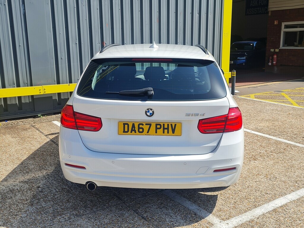 BMW 3 Series 2.0 316D Se Touring Euro 6 Ss DA67PHV White #6