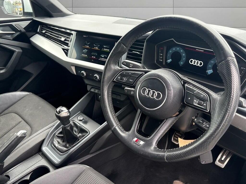 Audi A1 Hatchback 1.0 Tfsi 30 S Line Sportback Euro 6 Ss ND19YWC White #4