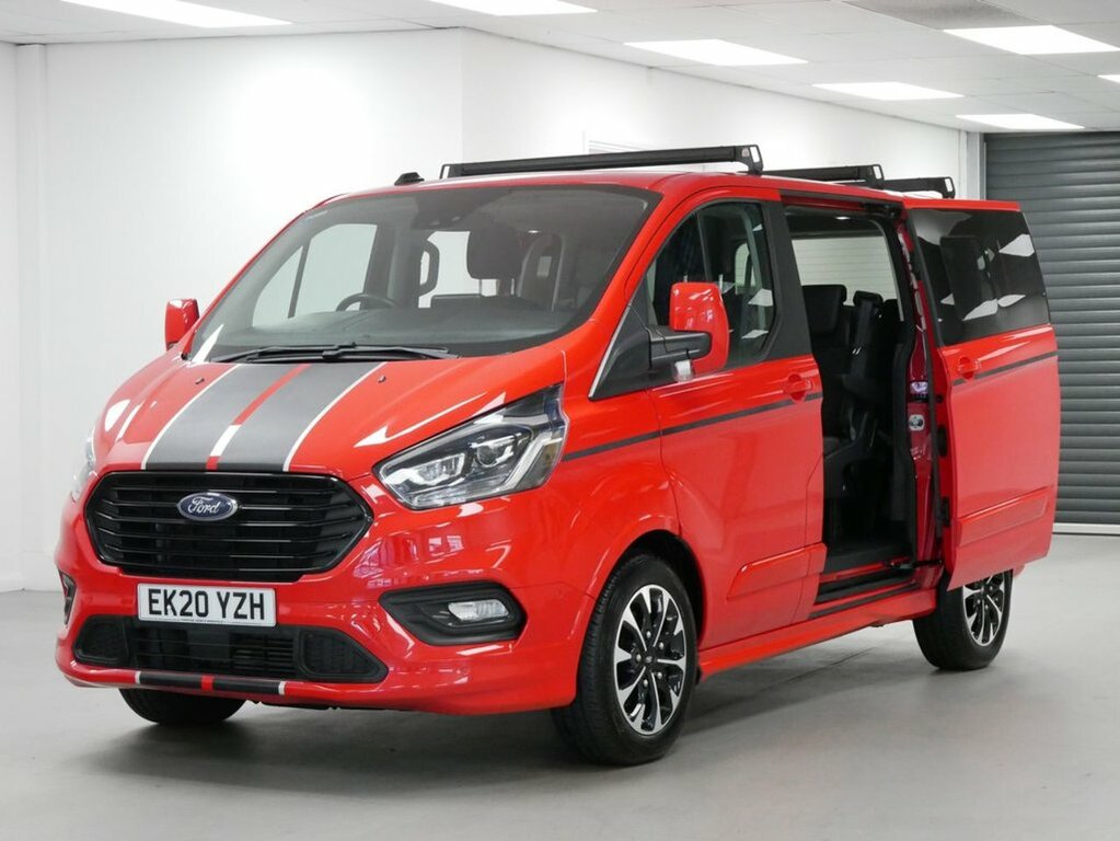 Ford Tourneo Custom 2L 2.0 320 Ecoblue Sport Minibus Double Cab Di Red