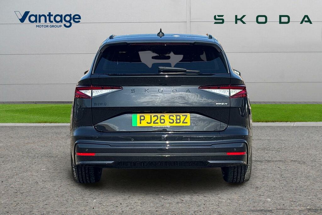 Skoda ENYAQ 210Kw 85X Sportline 82Kwh 4X4 PJ26SBZ Black #4