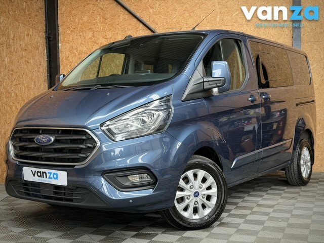 Ford Transit Custom 2.0 300 Ecoblue Limited Crew Van Double Cab Di Blue