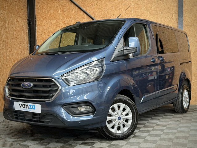 Ford Transit Custom 2.0 300 Ecoblue Limited Crew Van Double Cab Di Blue