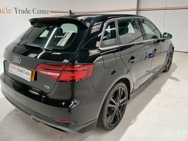 Audi A3 2.0 Tdi S Line Sportback Euro 6 Black #6