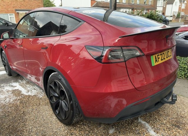 Tesla Model Y 2022 Dual Motor Long Range Suv Red #2