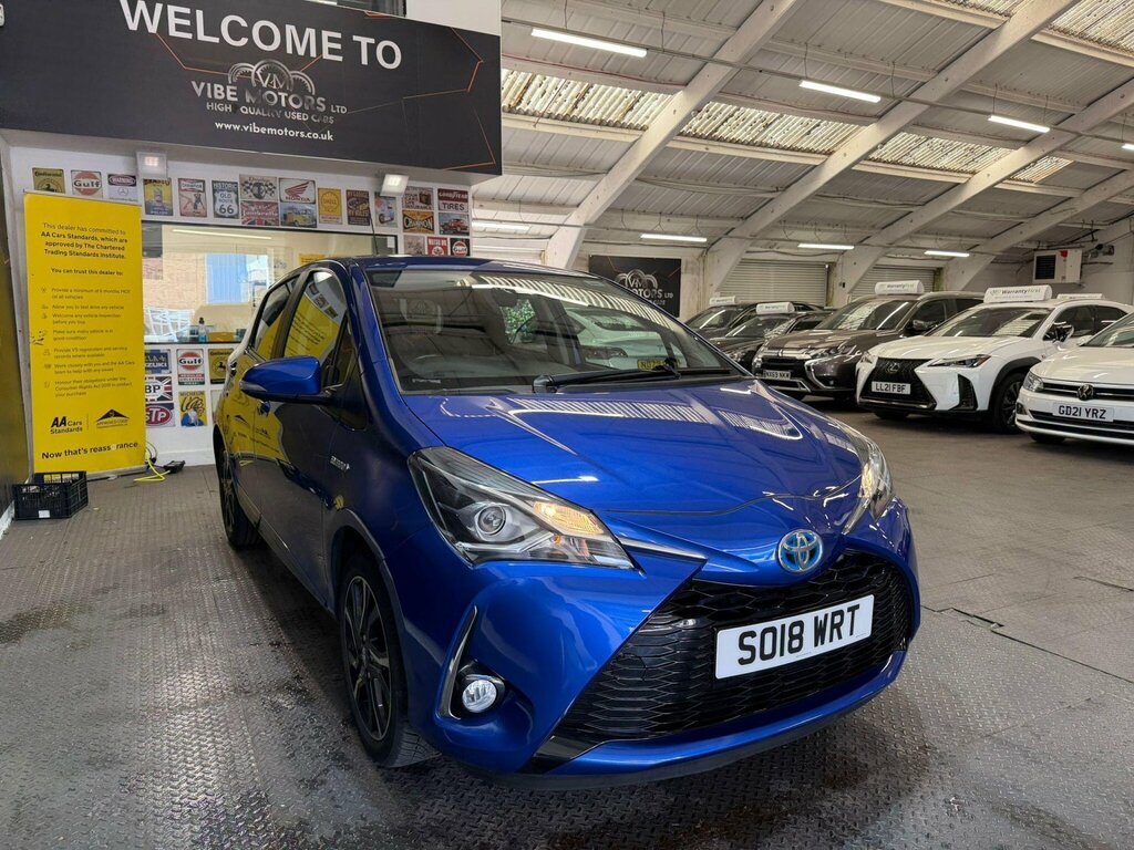 Toyota Yaris 1.5 Vvt-h Design E-cvt Euro 6 Ss SO18WRT Blue #4
