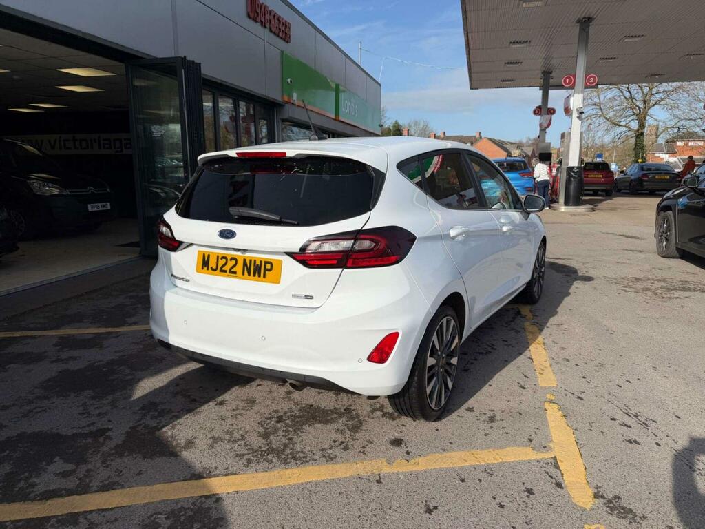 Ford Fiesta 1.0T Ecoboost Mhev Titanium Vignale Euro 6 Ss 5 MJ22NWP White #6
