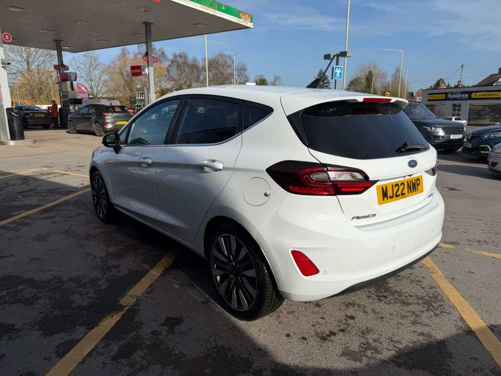 Ford Fiesta 1.0T Ecoboost Mhev Titanium Vignale Euro 6 Ss 5 MJ22NWP White #4