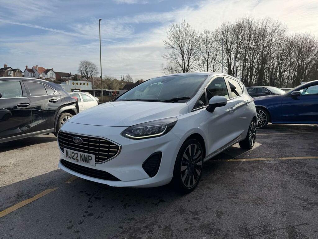 Ford Fiesta 1.0T Ecoboost Mhev Titanium Vignale Euro 6 Ss 5 MJ22NWP White #2