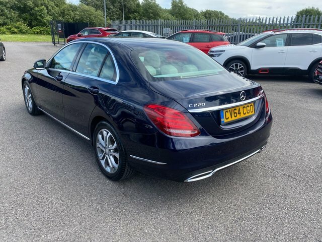 Mercedes-Benz C Class C220 Bluetec Sport Saloon CV64CGO Blue #6