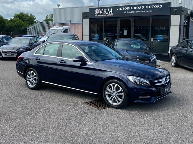 Mercedes-Benz C Class C220 Bluetec Sport Saloon CV64CGO Blue #2