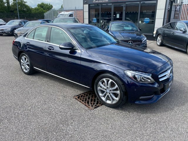 Mercedes-Benz C Class C220 Bluetec Sport Saloon CV64CGO Blue #3