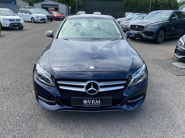 Mercedes-Benz C Class C220 Bluetec Sport Saloon CV64CGO Blue #4