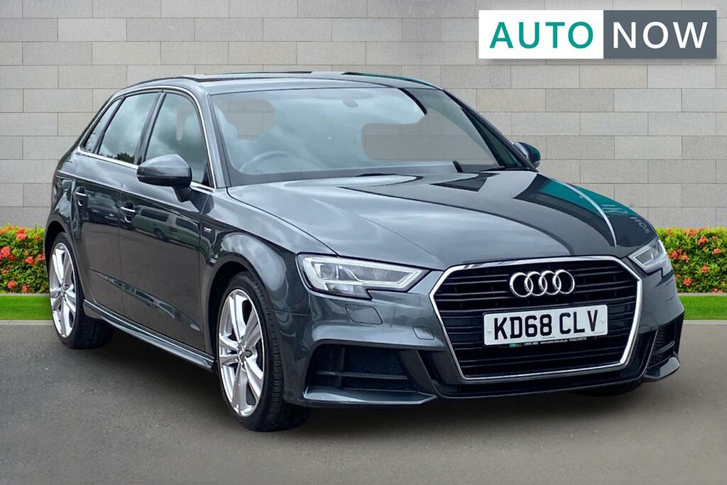 Audi A3 Audi A3 1.6 Tdi 30 S Line Sportback Man KD68CLV Grey
