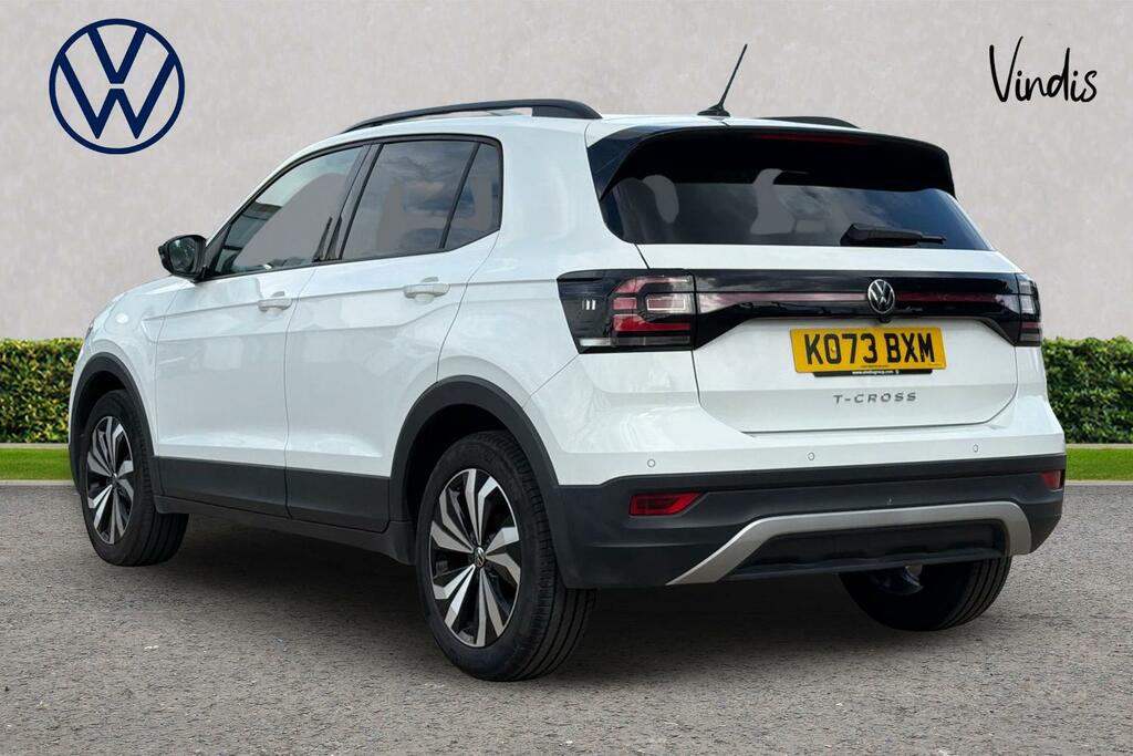 Volkswagen T-Cross Volkswagen T-cross Estate 1.0 Tsi Black Edition White #3