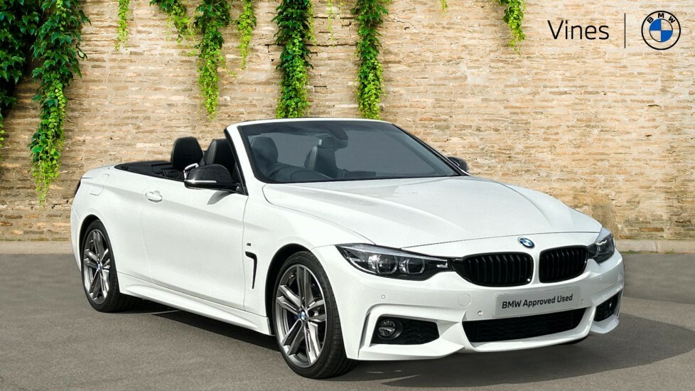 BMW 4 Series 420D M Sport Convertible White