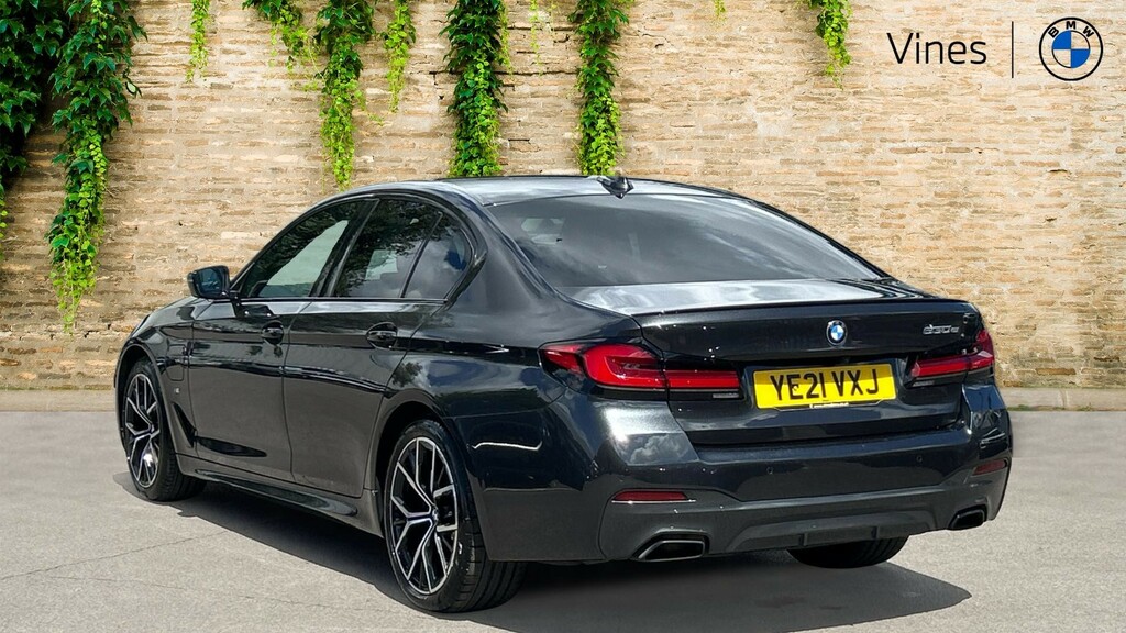 BMW 5 Series 530E M Sport Saloon YE21VXJ Grey #2