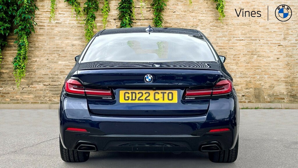 BMW 5 Series M550i Xdrive Blue #15
