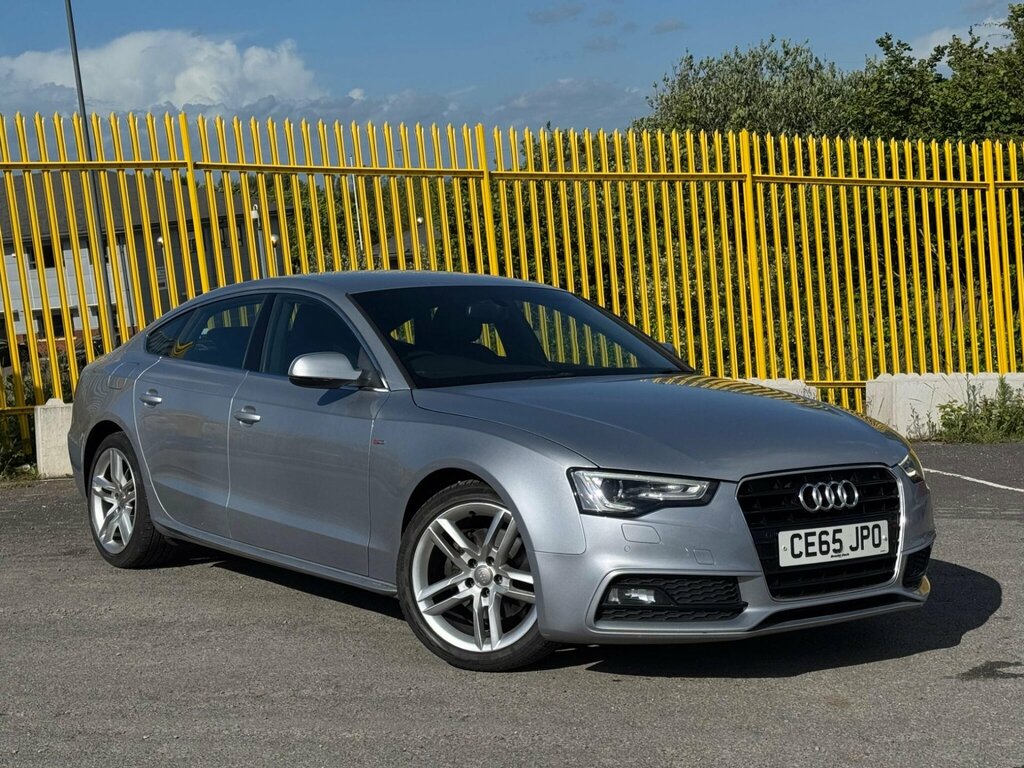 Audi A5 2.0 Tdi S Line Sportback Euro 6 Ss CE65JPO Silver