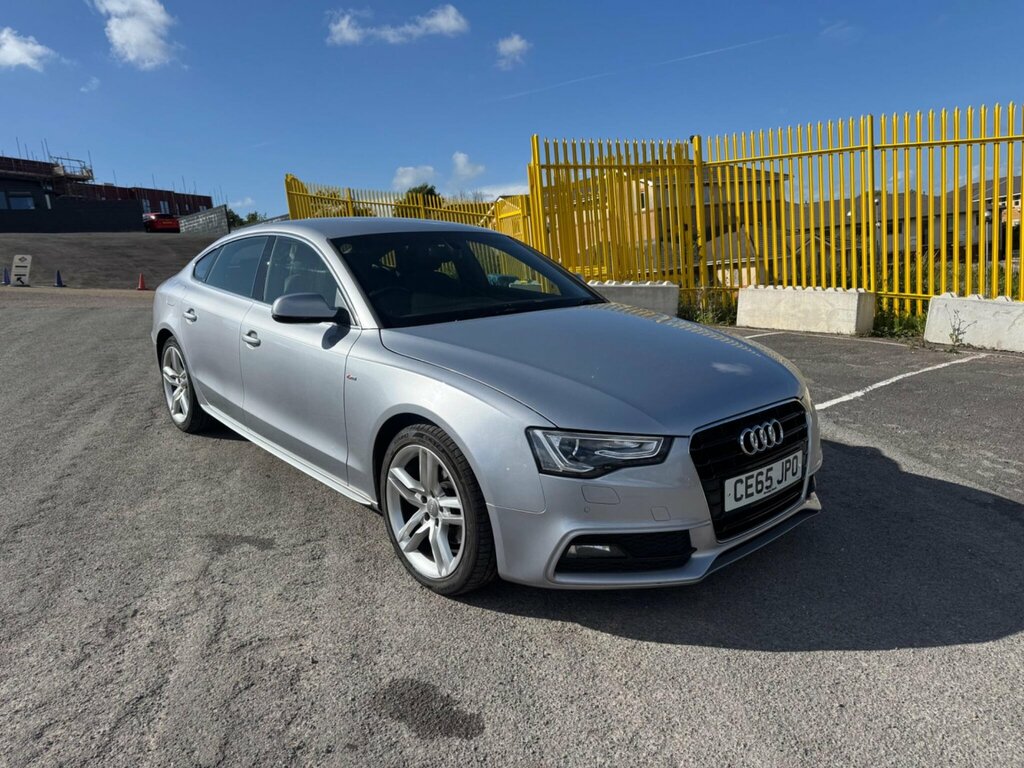 Audi A5 2.0 Tdi S Line Sportback Euro 6 Ss CE65JPO Silver #4