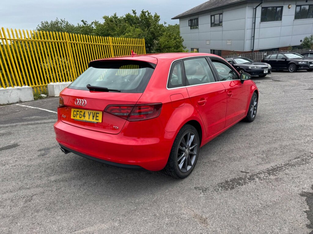 Audi A3 2.0 Tdi Sport Sportback Euro 6 Ss GF64YVE Red #6
