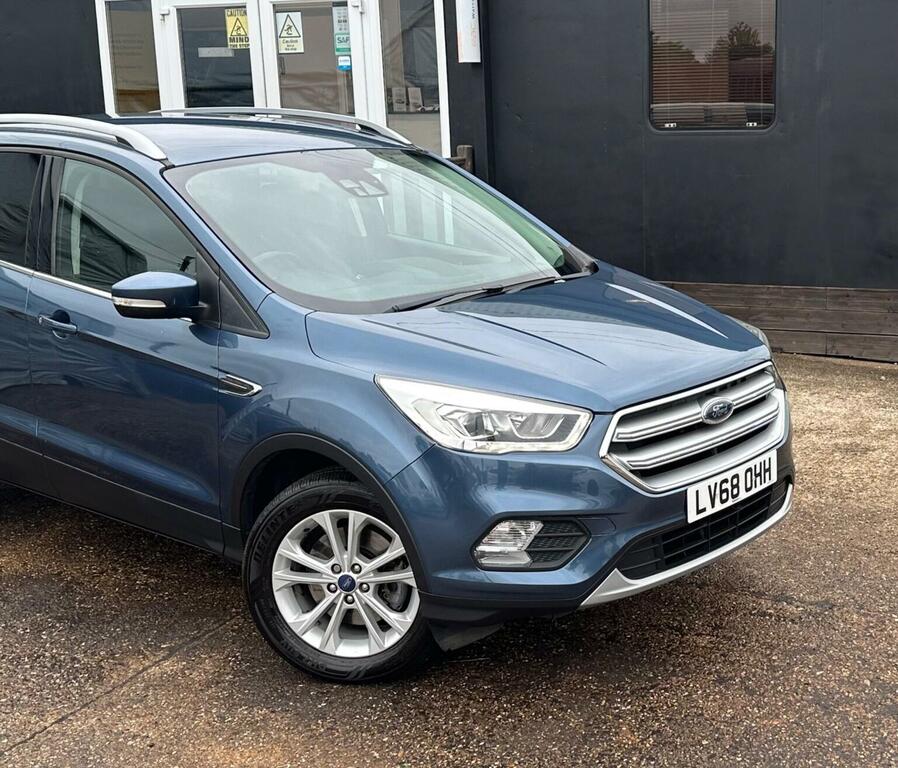 Ford Kuga Suv 2.0 Tdci Titanium Powershift Euro 6 2018 LV68OHH Blue #3