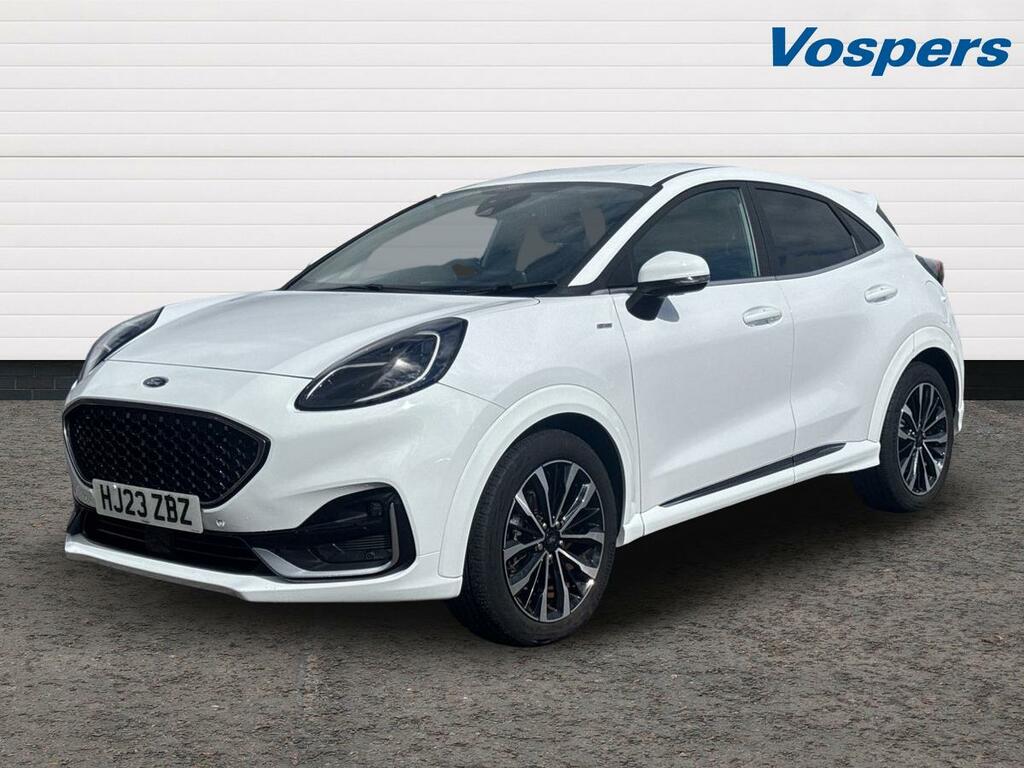 Ford Puma 1.0 Ecoboost Hybr Mhev 155 St-line Vignale Dct HJ23ZBZ White #3