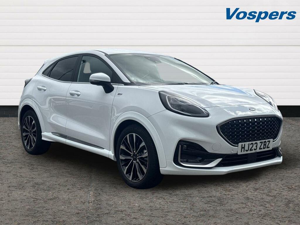 Ford Puma 1.0 Ecoboost Hybr Mhev 155 St-line Vignale Dct White
